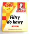 FILTRY DO KAWY "SUPER BABA" nr 2 - 80szt box (brzowe)